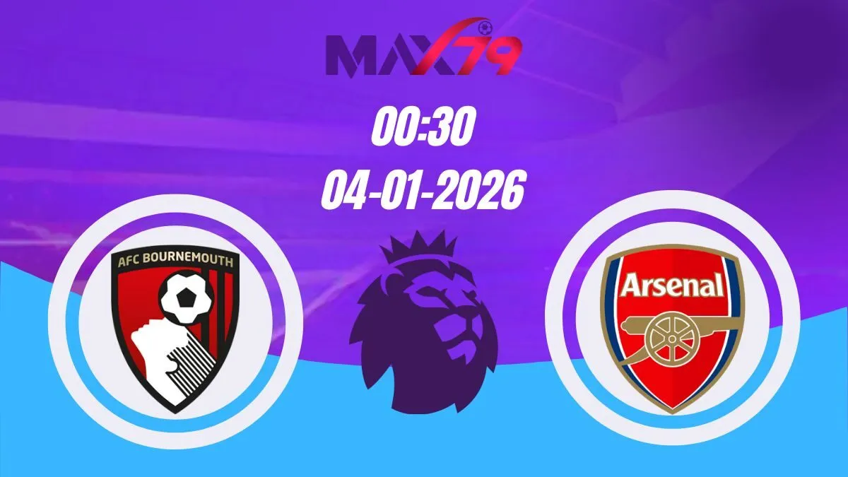 Soi kèo Bournemouth vs Arsenal | 00h30 - 04/01/2026 - NHA