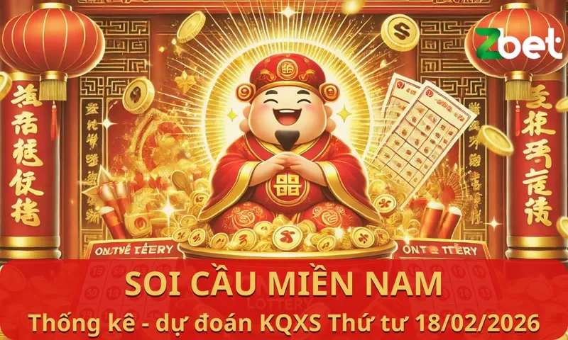 Zbet Soi Cầu Miền Nam - Thứ tư ngày 18/02/2026 - XSMN